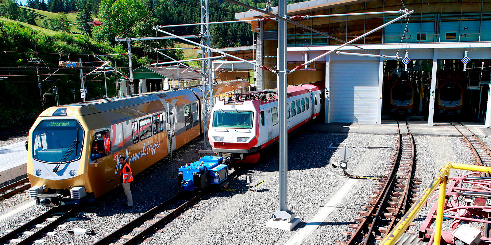 NÖVOG, Bahnbetriebszentrum, Neubau